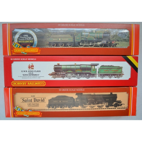 84 - Three Hornby OO gauge GWR electric train models to include R392 County Class 