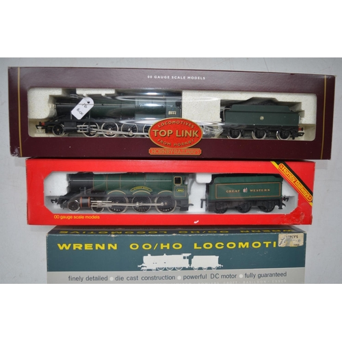 86 - Three boxed OO gauge electric train models to include Wrenn Cardiff Castle (very good condition), Ho... 