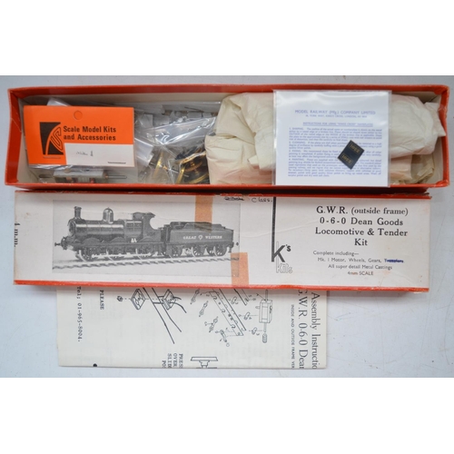 89 - Collection of unbuilt white metal and plastic OO gauge train models to include 5 K's Kits including ... 