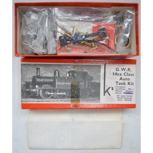 89 - Collection of unbuilt white metal and plastic OO gauge train models to include 5 K's Kits including ... 