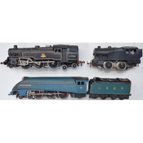 110 - Collection of vintage Hornby Dublo OO gauge coaches, wagons, track, controllers, accessories etc to ... 