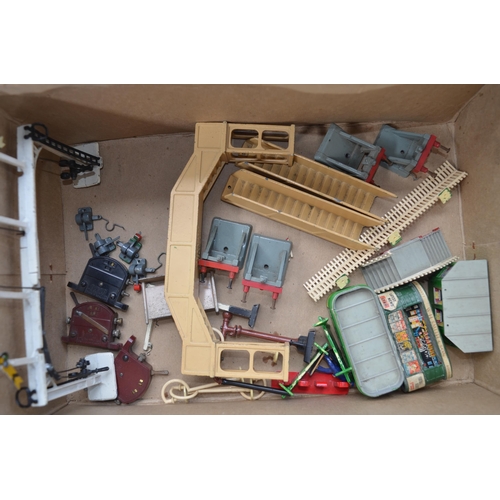 110 - Collection of vintage Hornby Dublo OO gauge coaches, wagons, track, controllers, accessories etc to ... 