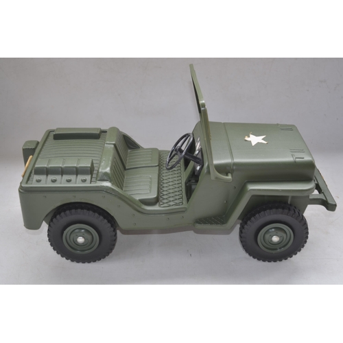 126 - Boxed Palitoy Action Man Jeep, model in excellent little used condition, some sticker peeling with a... 