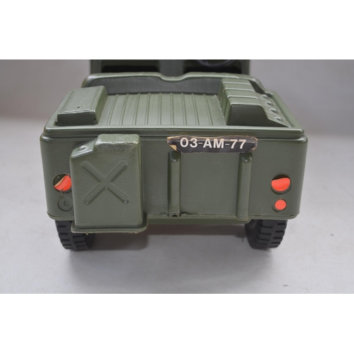 126 - Boxed Palitoy Action Man Jeep, model in excellent little used condition, some sticker peeling with a... 