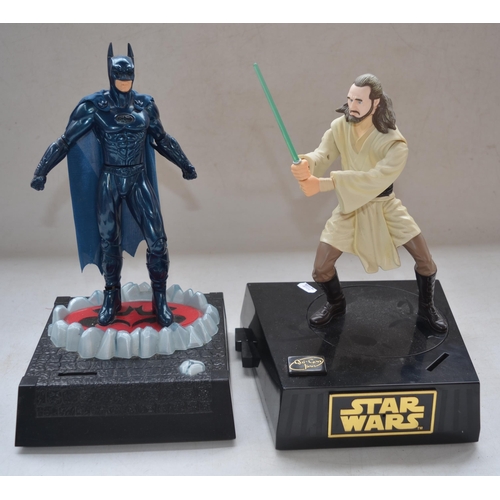 152 - Collection of science fiction/superheroes models to include Kenner Obi-Wan Kenobi and rotatable C-3P... 