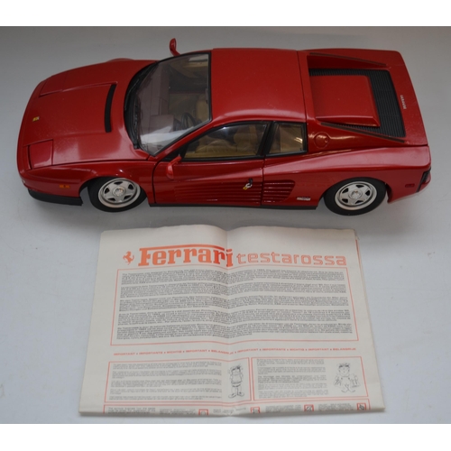 156 - Built Pocher Models 1/8 scale Ferrari Testarossa mixed media model with original instruction manual,... 