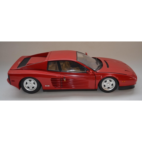 156 - Built Pocher Models 1/8 scale Ferrari Testarossa mixed media model with original instruction manual,... 