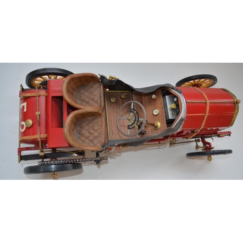 157 - Built Pocher Models 1/8 scale Fiat 130 HP F2 Grand Prix De France 1907 mixed media model with origin... 