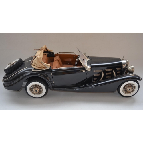 161 - Built Pocher Models 1/8 scale Mercedes Benz 1935 500 -AK Cabriolet mixed media model with original i... 