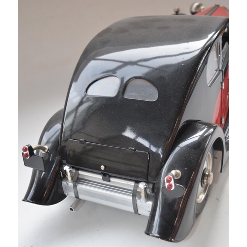 162 - Built Pocher Models 1/8 scale Bugatti 50T Superprofile 1932 mixed media model with photocopied instr... 