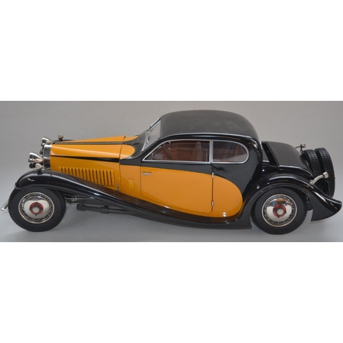 163 - Built Pocher Models 1/8 scale Bugatti 50T 1933 mixed media model, no instruction manual, poseable fr... 