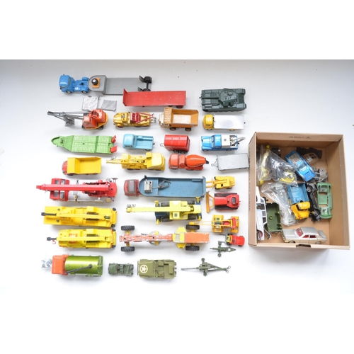 176 - Collection of vintage diecast vehicle models, Dinky Supertoys, Corgi Major, Ertl, Matchbox etc. incl... 