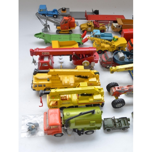 176 - Collection of vintage diecast vehicle models, Dinky Supertoys, Corgi Major, Ertl, Matchbox etc. incl... 