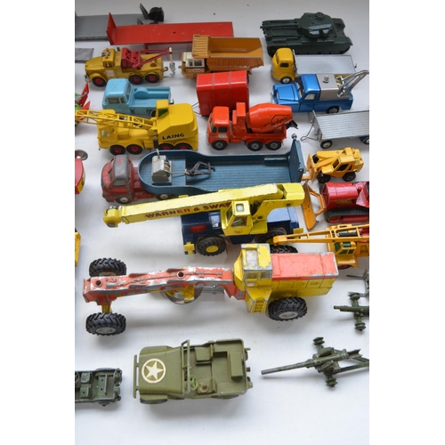 176 - Collection of vintage diecast vehicle models, Dinky Supertoys, Corgi Major, Ertl, Matchbox etc. incl... 