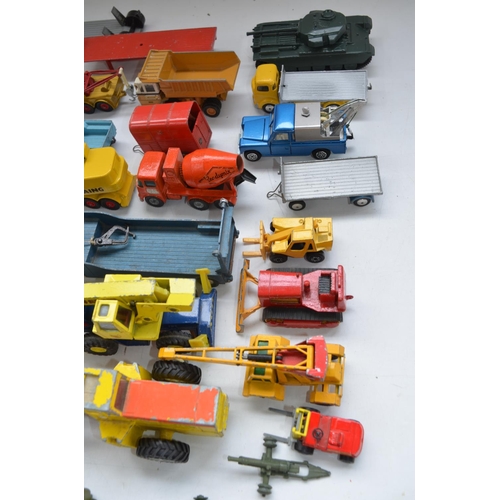 176 - Collection of vintage diecast vehicle models, Dinky Supertoys, Corgi Major, Ertl, Matchbox etc. incl... 