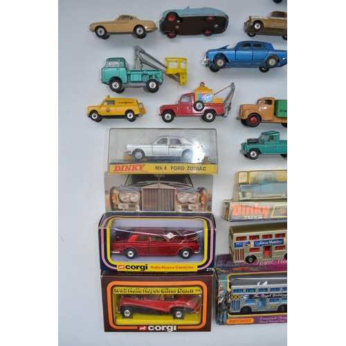 177 - Collection of vintage diecast model vehicles, Corgi, Dinky and Matchbox etc. incl. boxed Corgi Rolls... 