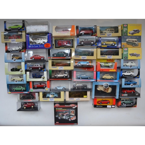 180 - Collection of boxed diecast 1/43 scale model vehicles, Oxford Diecast, Corgi, New Ray, Solido, Carar... 