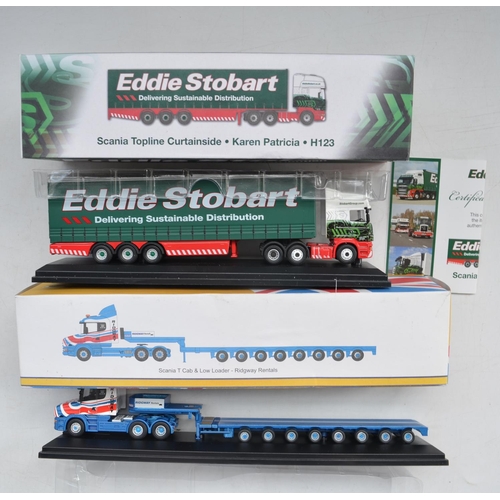 185 - Fifteen 1/76 scale diecast truck models to include Corgi Roadscene, Atlas Editions and Oxford includ... 