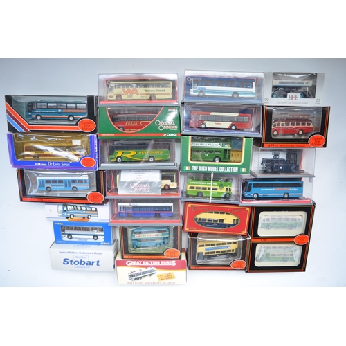 188 - Collection of mostly 1/76 scale bus and coach models to include EFE, Corgi, Atlas etc. Contents most... 