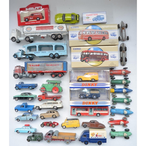 192 - Collection of vintage Dinky and Corgi diecast models to include 9 Dinky racing cars, 2 boxed 1/50 sc... 