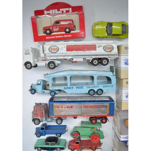 192 - Collection of vintage Dinky and Corgi diecast models to include 9 Dinky racing cars, 2 boxed 1/50 sc... 