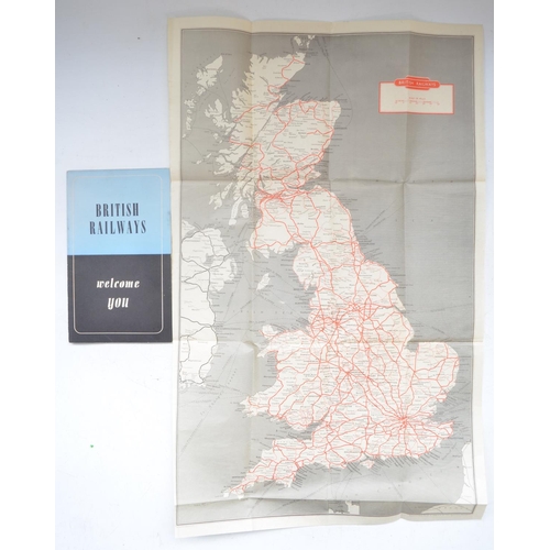 206 - 1949 British Railways promotional catalogue and 1950 British Railways folding map (2)