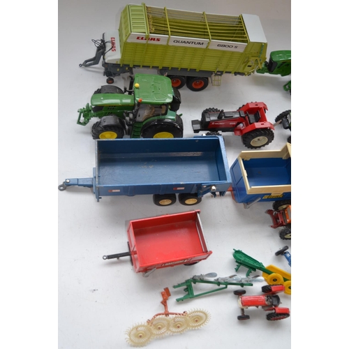 199A - Collection of unboxed used 1/32 farming models, mostly Britain's but also Ertl and Universal Hobbies... 