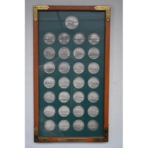 216 - Overton Farrell & Sons Railways Act, 1921 limited edition 29 silver coin set (S497/1000) from 1971, ... 