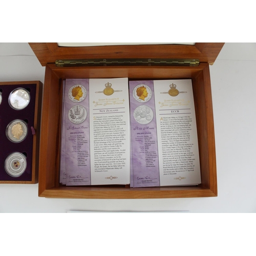 627 - Royal Mint 2002 ERII Golden Jubilee Collection of 24 silver proof coins, all encapsulated with origi... 