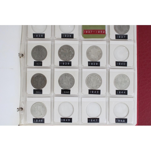 635 - Well presented album of GB C20th coinage, mostly cupro nickel and copper with some minor silver cont... 