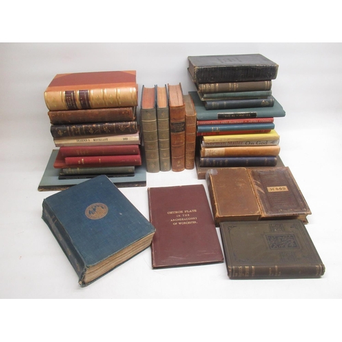 423 - Collection of assorted leather bound and vintage books (qty.)