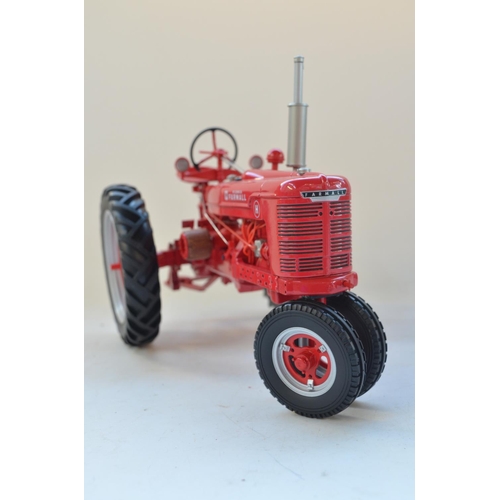 243 - Large Franklin Mint 1/12 scale die-cast McCormick Farmall Model H Tractor, with working steering, re... 