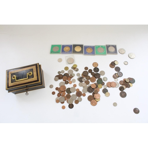 643 - Small selection of mixed GB and world coinage with some commemoratives (qty)