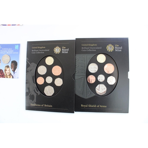 651 - Collection of GB commemoratives and sealed collectors coins incl. UK BUNC Royal Shield of Arms and E... 