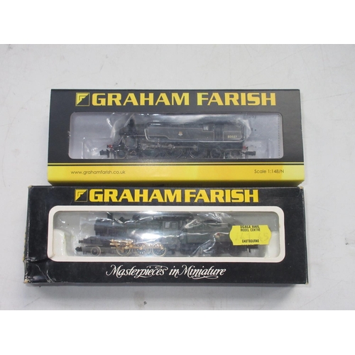 234 - Graham Farish by Bachmann N gauge 2-6-4 Standard Class 4MT loco 80027, BR lined black early emblem, ... 