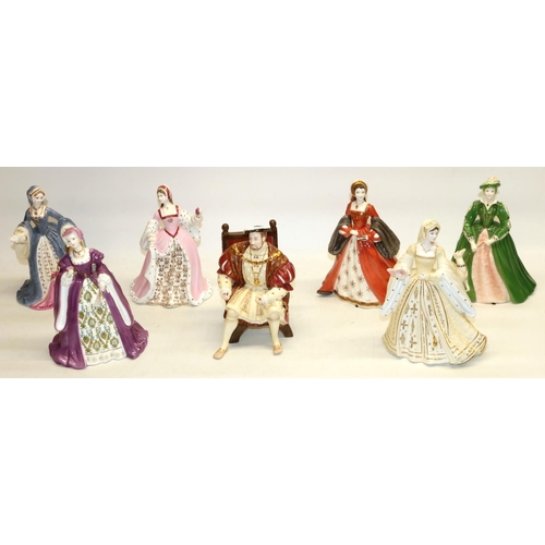 632 - Wedgwood Henry VIII limited edition 2496/4500, and the set of Wedgwood 'Wives of King Henry VIII', c... 