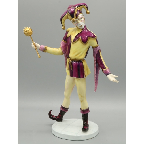 633 - Royal Doulton The Carnival Collection figure - Carlo HN4505, limited edition No. 0033, H28.5cm, with... 