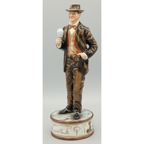 641 - Royal Doulton Prestige Pioneers Collection figure, Thomas Eddison HN5128, limited edition 68/250, H2... 