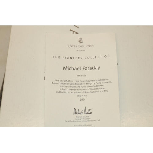 642 - Royal Doulton Prestige Pioneers Collection figure, Michael Faraday HN5196, limited edition 280/350, ... 