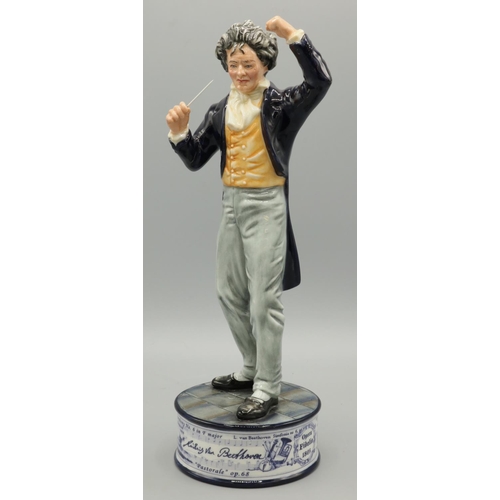 643 - Royal Doulton Prestige Pioneers Collection figure, Ludwig von Beethoven HN5195 174/350, H29cm, with ... 