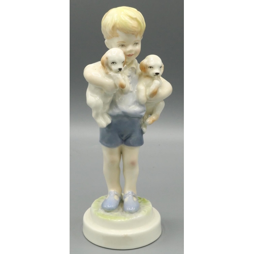 652 - A Royal Worcester figure Monday`s Child is Fair of Face modelled by F G Doughty, in the form of a li... 