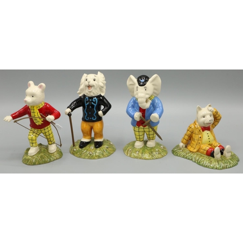 668 - Royal Doulton Rupert The Bear Figures: Finishing Arrows and  Stringing His Bow, Pretending to be an ... 