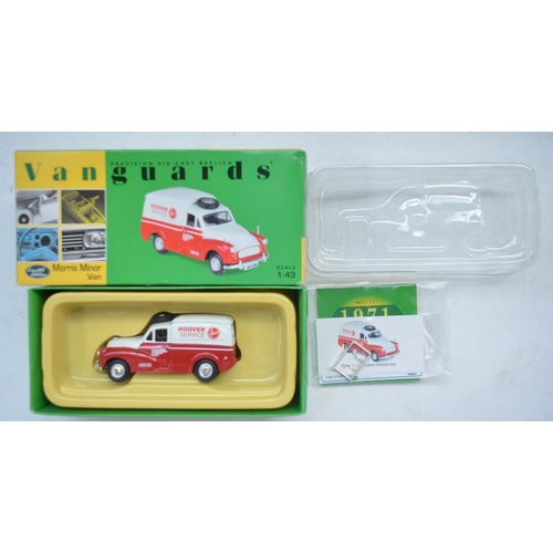 54 - Twenty five boxed 1/43 scale diecast Morris Minor car and van models by Corgi, Oxford Diecast and Ll... 