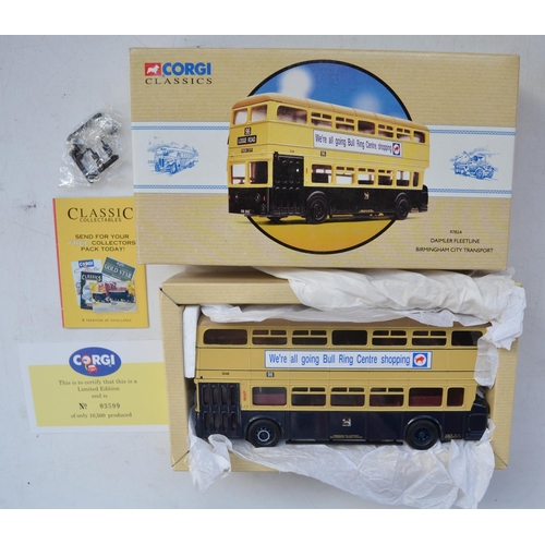 56 - Collection of boxed diecast bus and coach models incl. Corgi 1/50 and 1/76 scales, 1/50 The Beatles ... 
