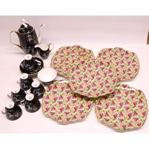 716 - Royal Albert Oriental 15 piece coffee service and five Royal Albert Old Country Roses Chintz Collect... 