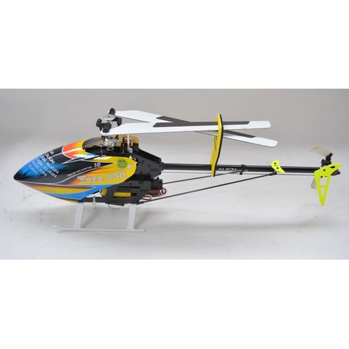 58 - Boxed Align TREX 250 Plus electric powered radio controlled helicopter no. RH25E03XT with accessorie... 