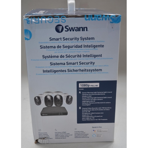 68 - As new/factory sealed Swann Smart Security System for home or business with expandable 4 camera vide... 