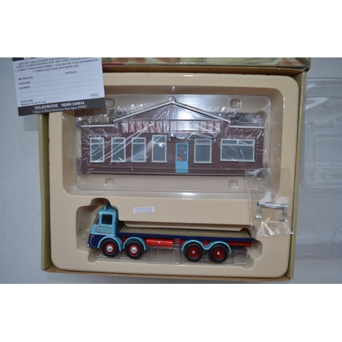 845 - Eight boxed Corgi 1/50 scale diecast truck model sets to include CC10501 Café Connection ERF KV Plat... 