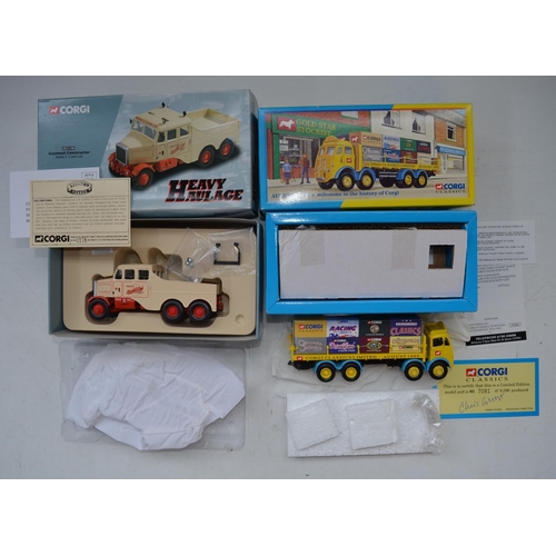 845 - Eight boxed Corgi 1/50 scale diecast truck model sets to include CC10501 Café Connection ERF KV Plat... 