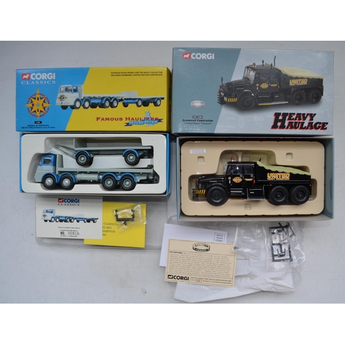 845 - Eight boxed Corgi 1/50 scale diecast truck model sets to include CC10501 Café Connection ERF KV Plat... 